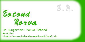 botond morva business card